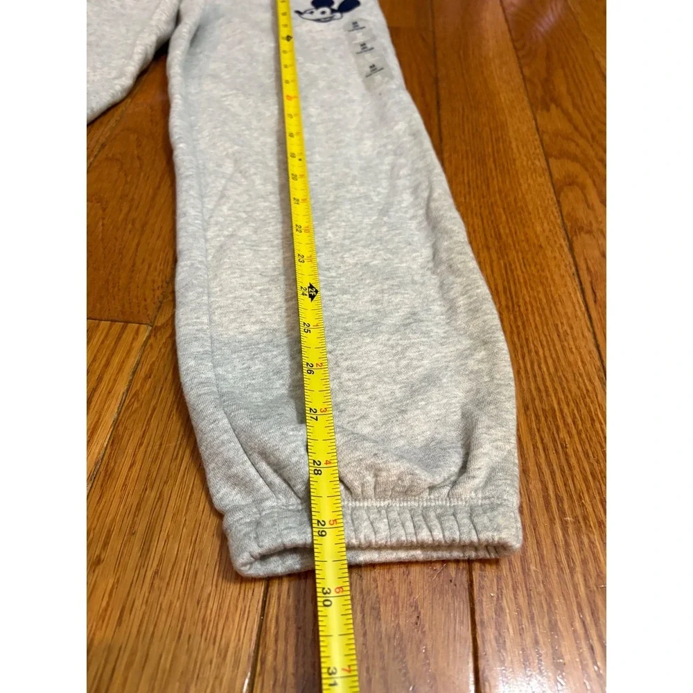 New GAP Kids Disney Mickey Mouse $40 Gray Sweatpants Full Length Size M (8)‎
